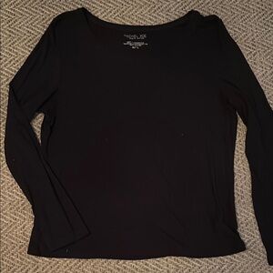 Rachel Zoe Black Long Sleeve Tee